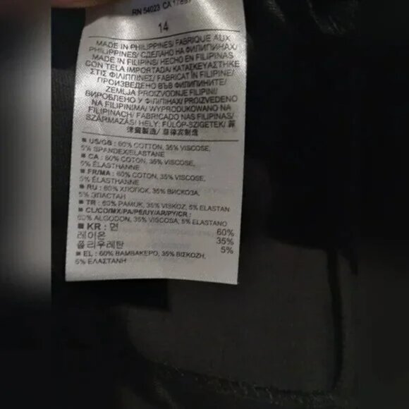 Banana Republic Classic Stretch Little Black Dress Size 14 NWT - Picture 4 of 4